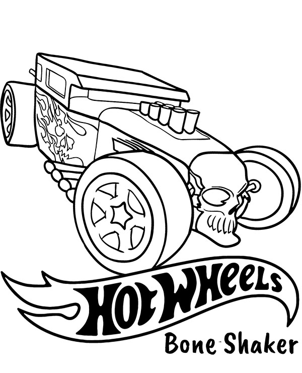 Dibujos para colorear e imprimir Hot Wheels