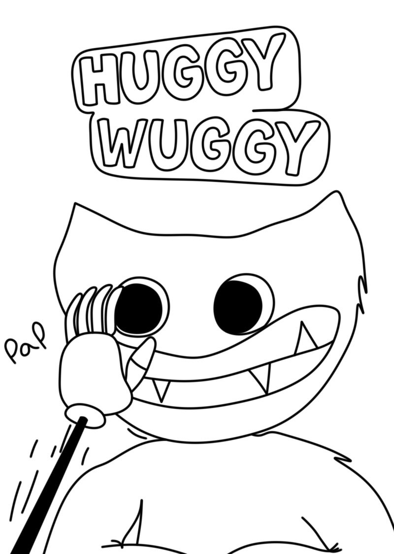 Dibujos para colorear e imprimir Huggy Wuggy