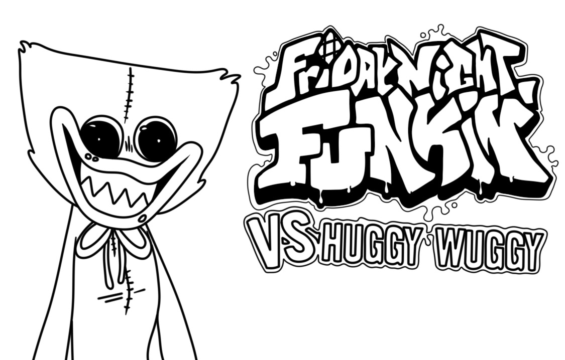 Dibujos para colorear e imprimir Huggy Wuggy