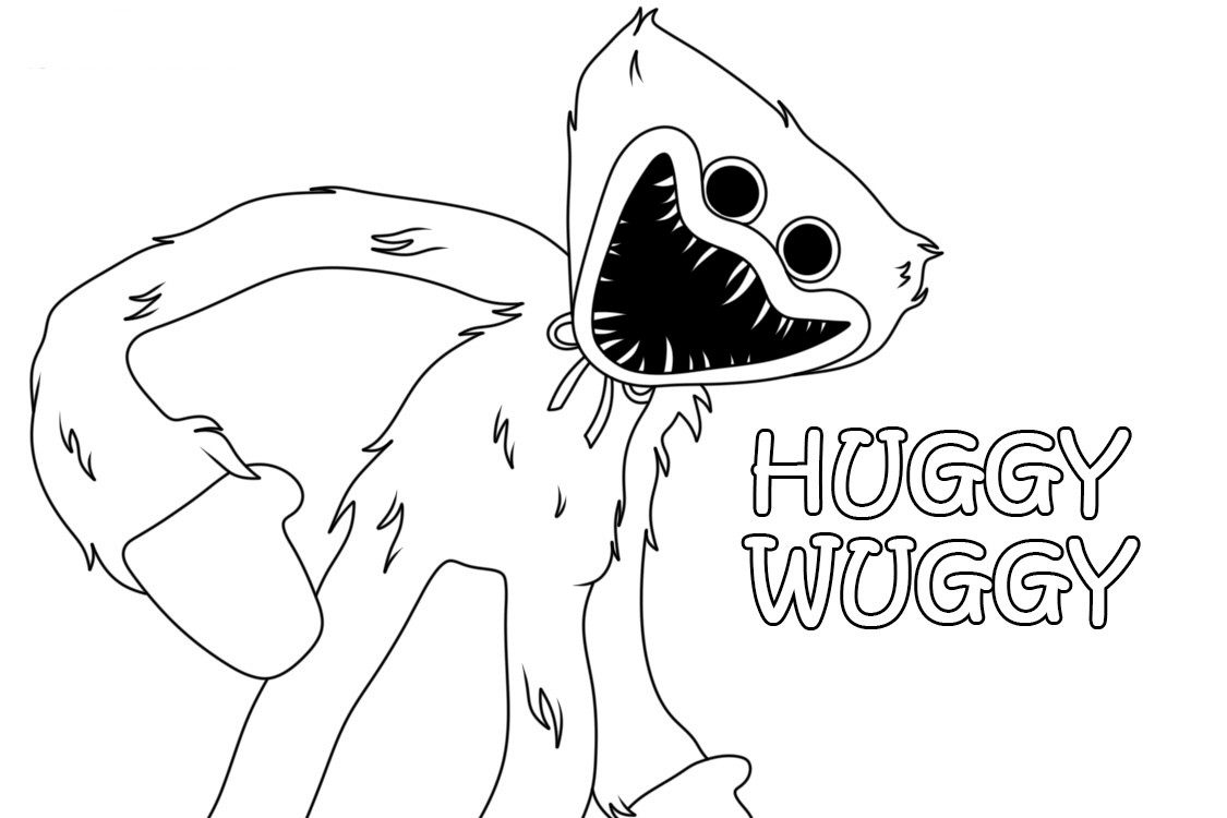 Dibujos para colorear e imprimir Huggy Wuggy