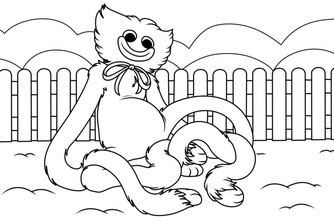 Dibujos para colorear e imprimir Huggy Wuggy