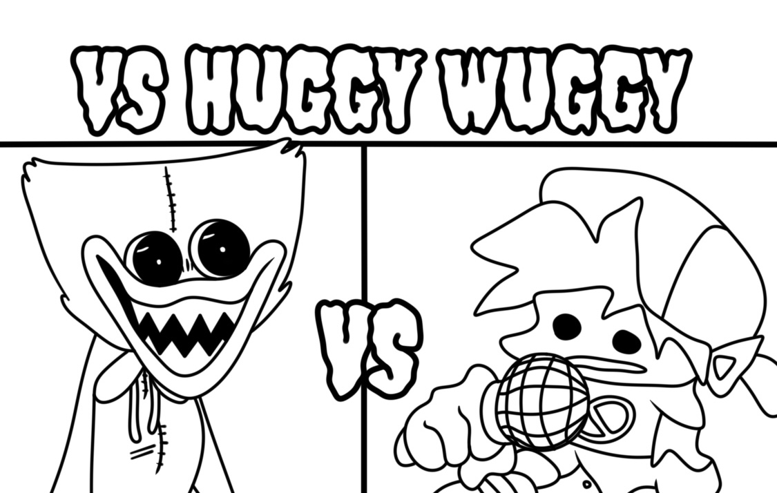 Dibujos para colorear e imprimir Huggy Wuggy