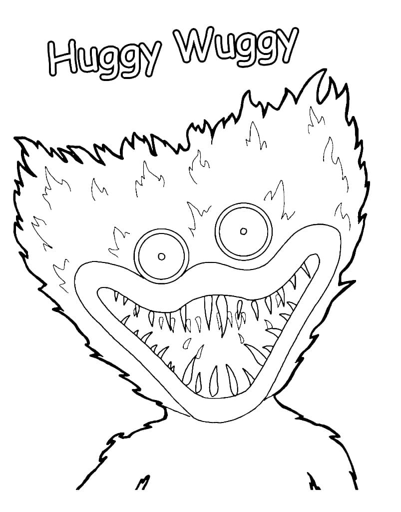 Dibujos para colorear e imprimir Huggy Wuggy