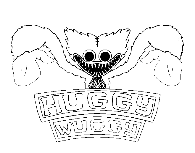 Dibujos para colorear e imprimir Huggy Wuggy