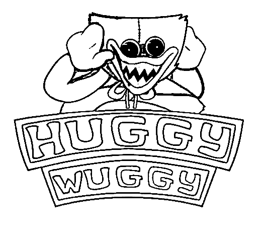 Dibujos para colorear e imprimir Huggy Wuggy