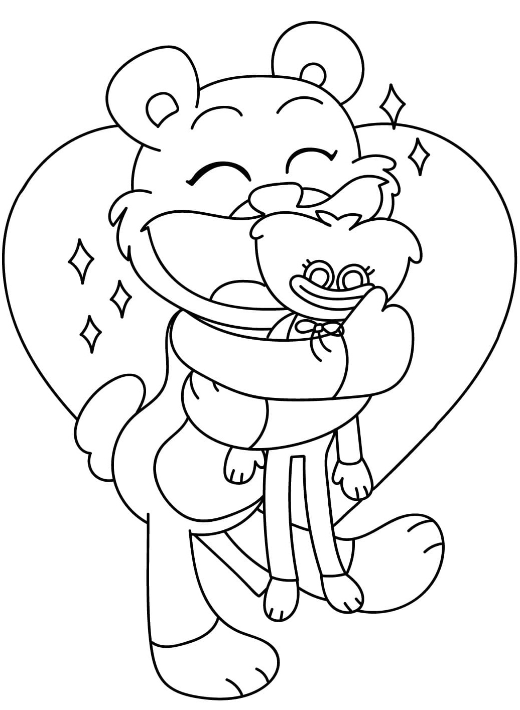 Dibujos para colorear e imprimir Huggy Wuggy