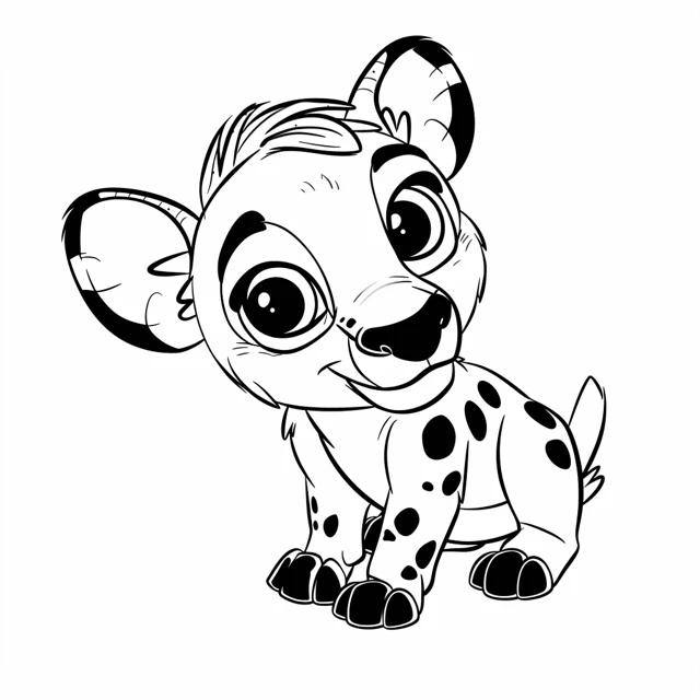 Dibujos para colorear e imprimir Hyenas