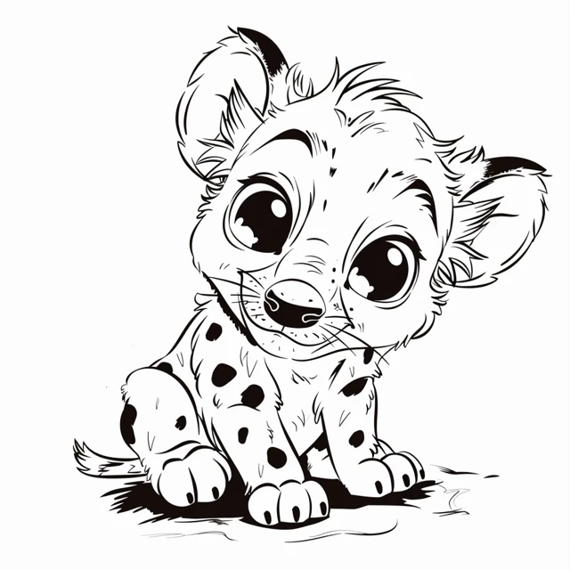 Dibujos para colorear e imprimir Hyenas