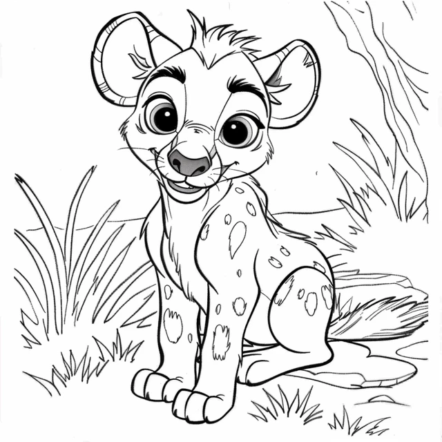 Dibujos para colorear e imprimir Hyenas