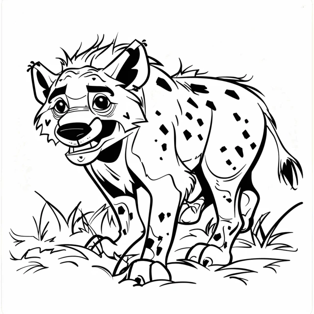 Dibujos para colorear e imprimir Hyenas