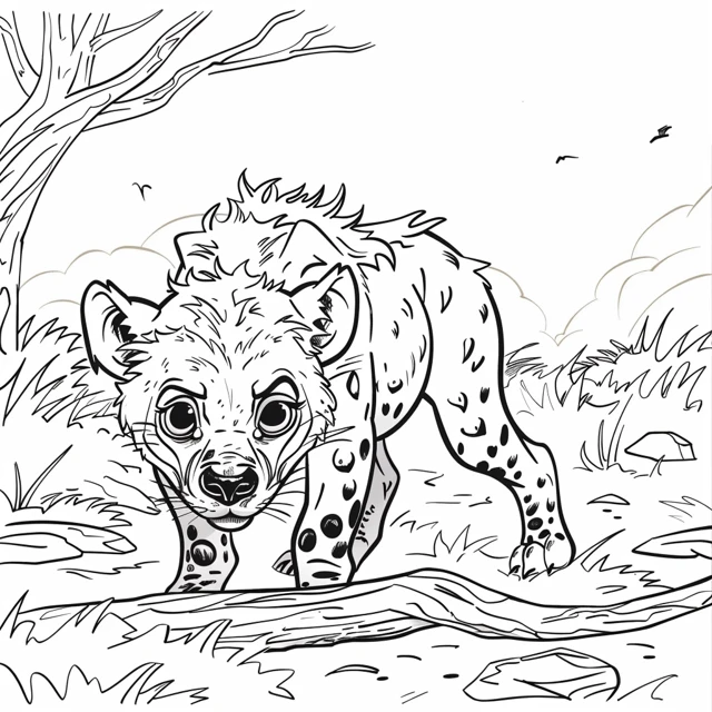 Dibujos para colorear e imprimir Hyenas