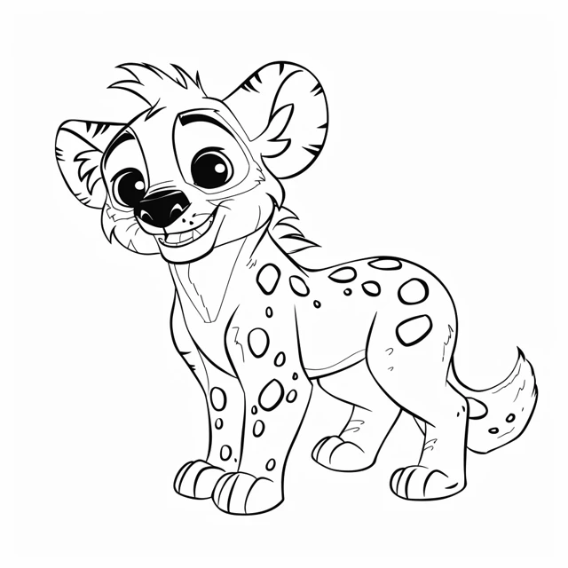 Dibujos para colorear e imprimir Hyenas