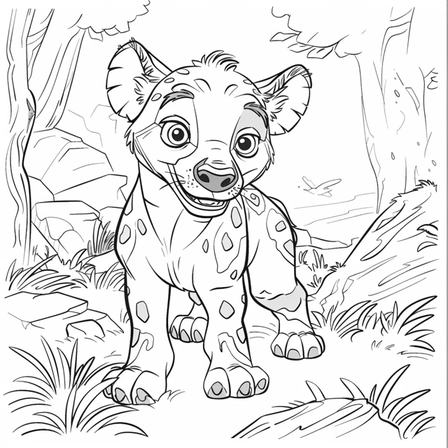 Dibujos para colorear e imprimir Hyenas