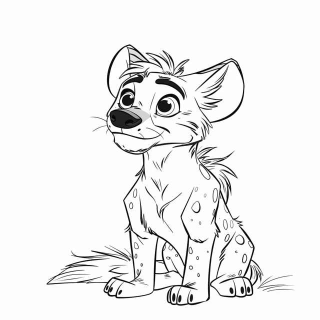 Dibujos para colorear e imprimir Hyenas