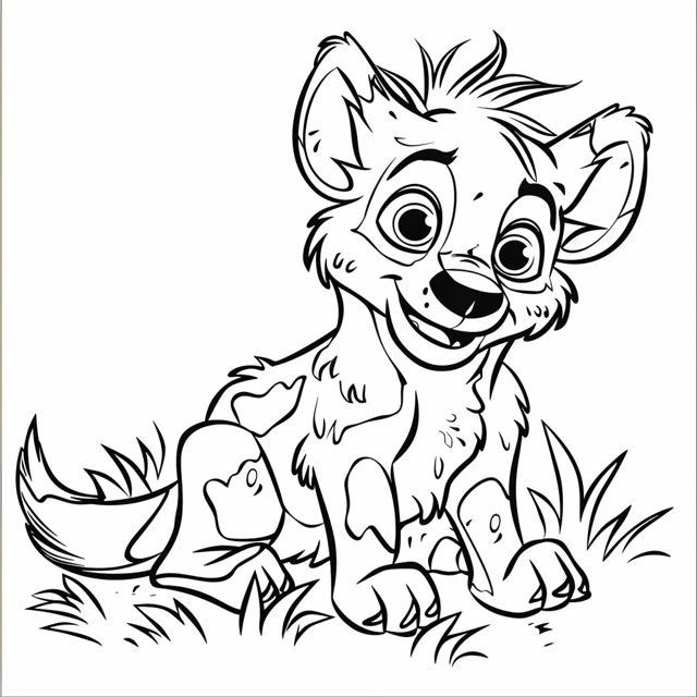 Dibujos para colorear e imprimir Hyenas