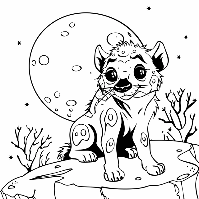 Dibujos para colorear e imprimir Hyenas