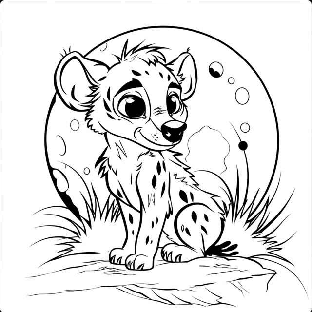 Dibujos para colorear e imprimir Hyenas