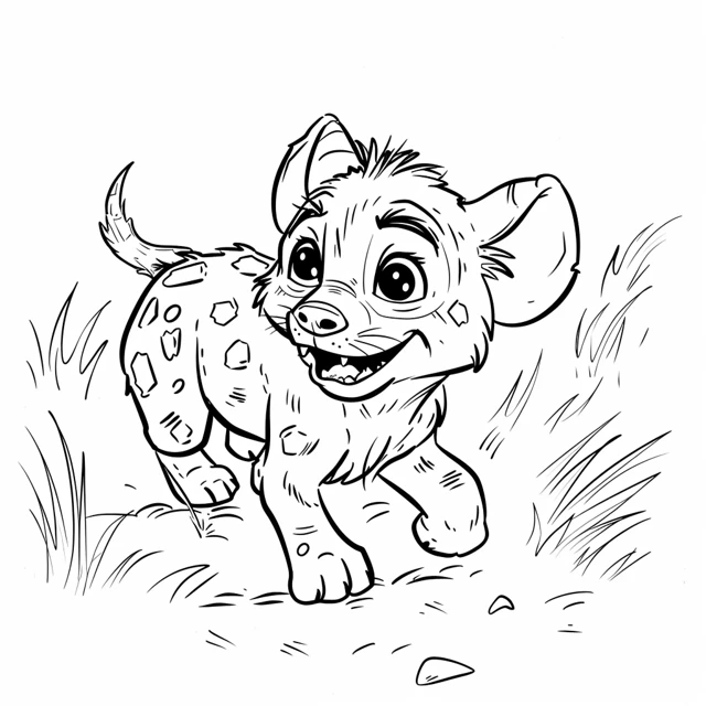 Dibujos para colorear e imprimir Hyenas