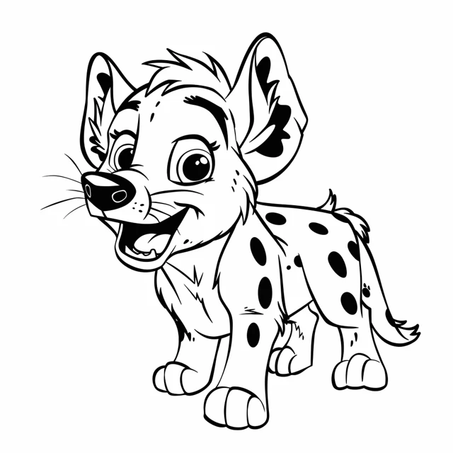 Dibujos para colorear e imprimir Hyenas