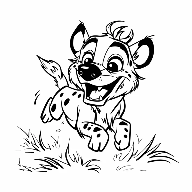 Dibujos para colorear e imprimir Hyenas