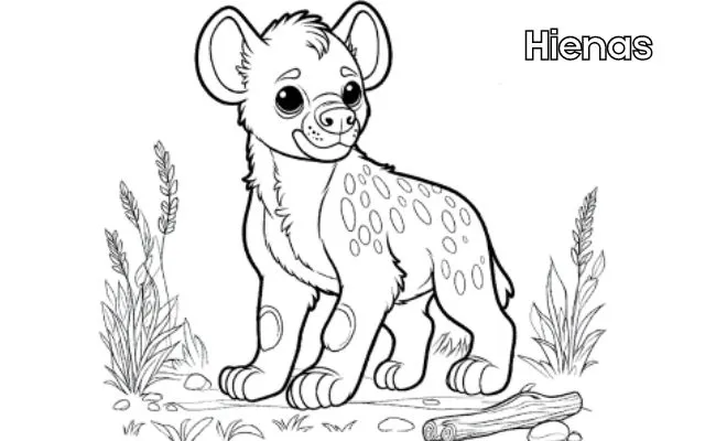 Dibujos para colorear e imprimir Hyenas