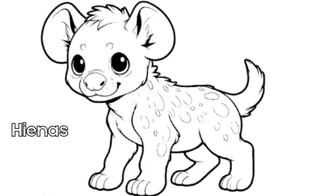 Dibujos para colorear e imprimir Hyenas