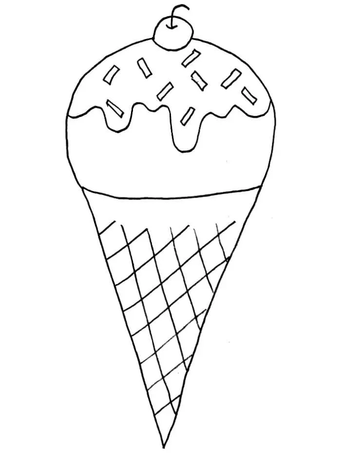 Dibujos para colorear e imprimir Ice Cream