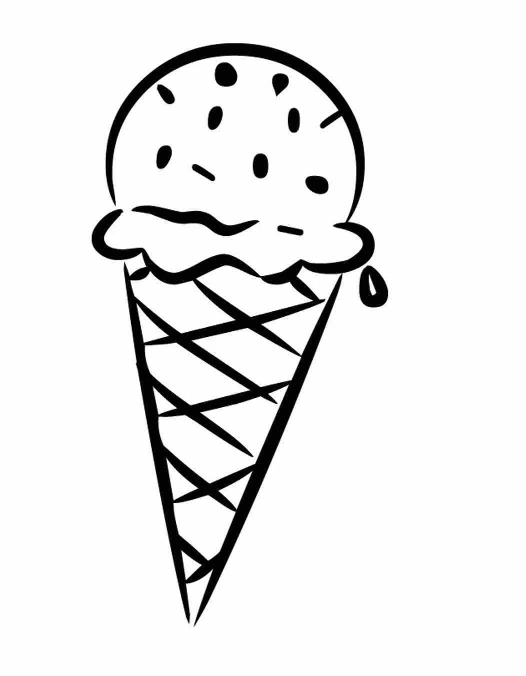 Dibujos para colorear e imprimir Ice Cream