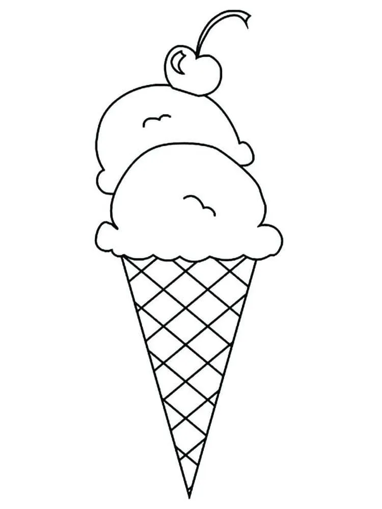 Dibujos para colorear e imprimir Ice Cream