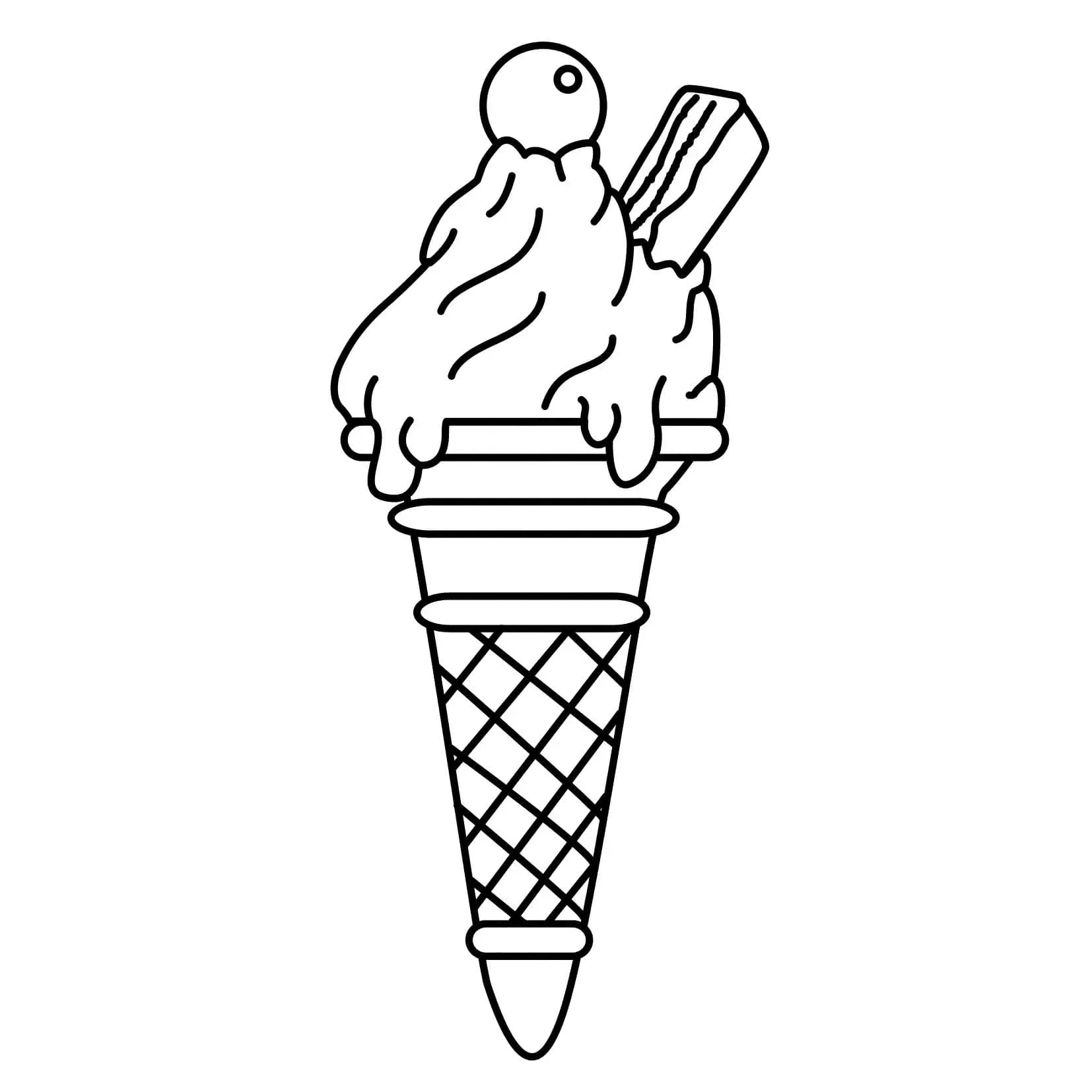 Dibujos para colorear e imprimir Ice Cream