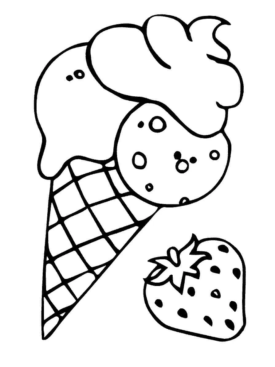 Dibujos para colorear e imprimir Ice Cream