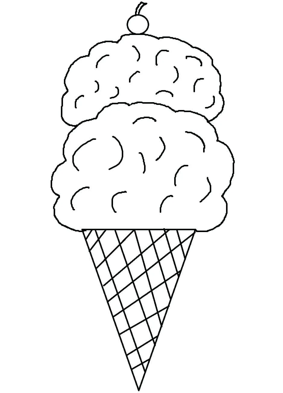 Dibujos para colorear e imprimir Ice Cream