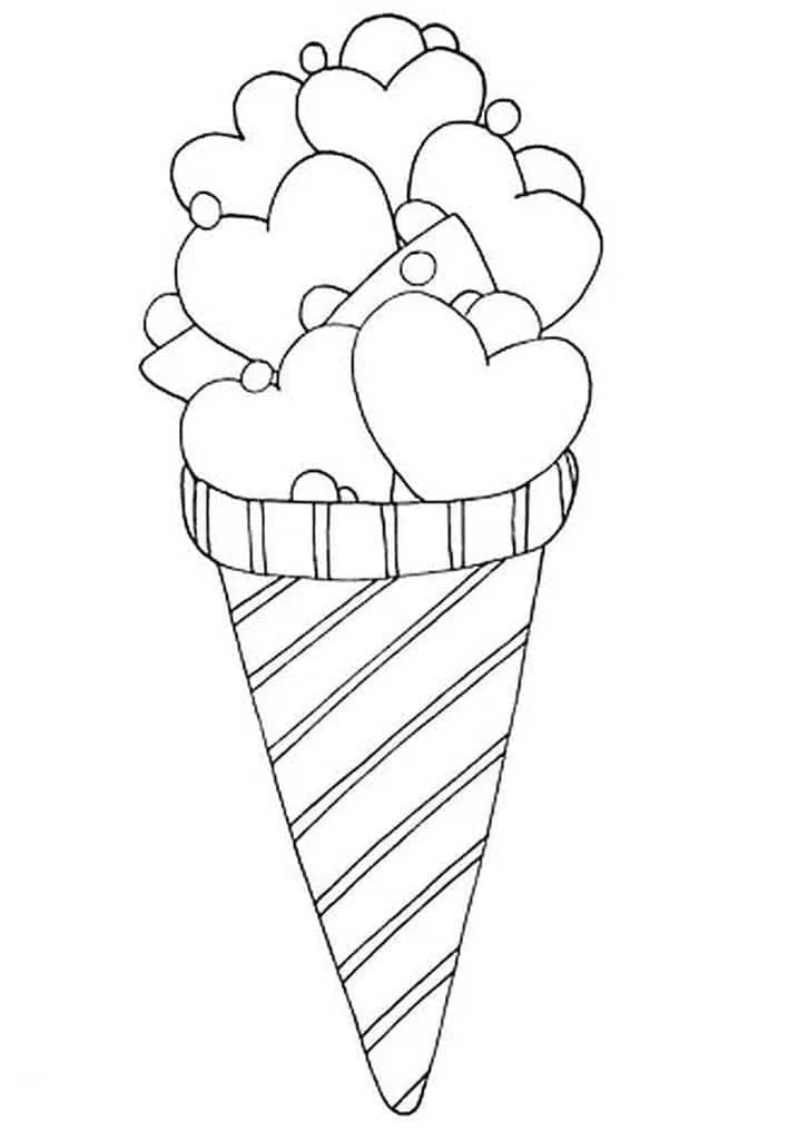 Dibujos para colorear e imprimir Ice Cream