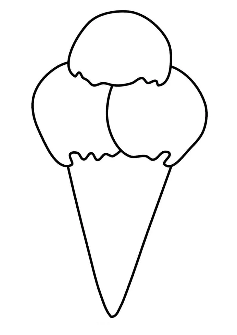 Dibujos para colorear e imprimir Ice Cream