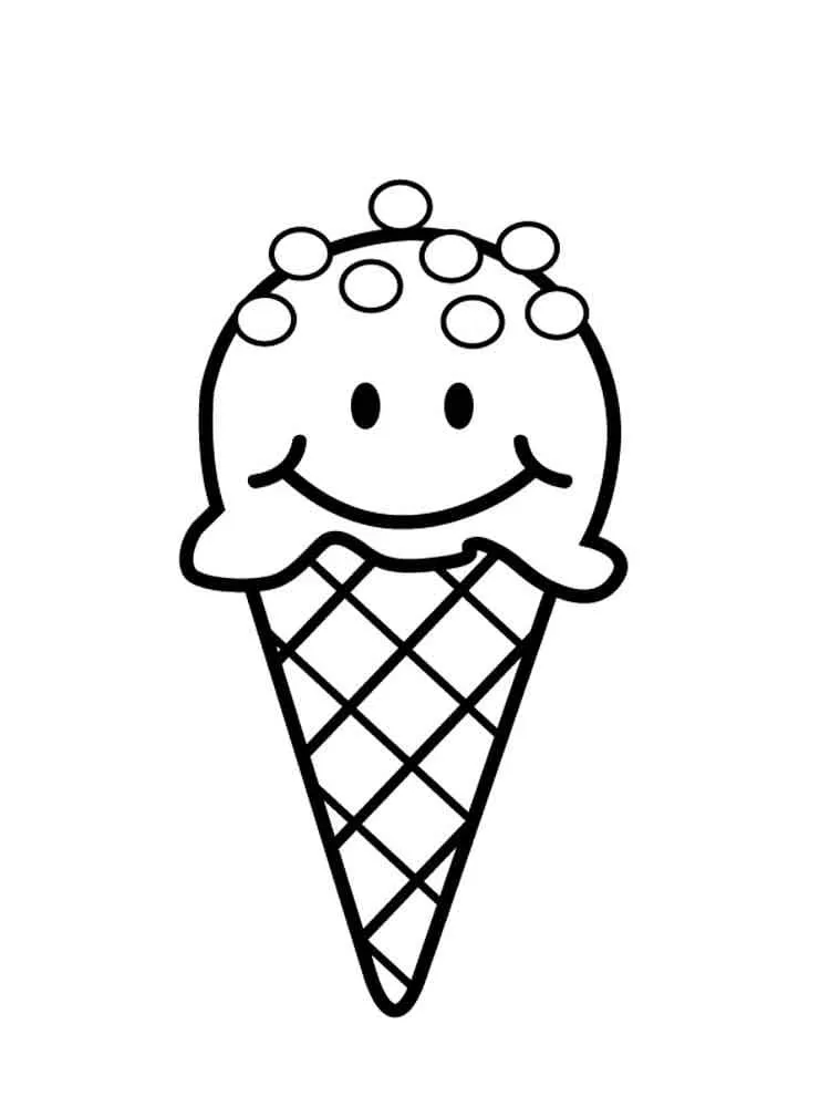 Dibujos para colorear e imprimir Ice Cream