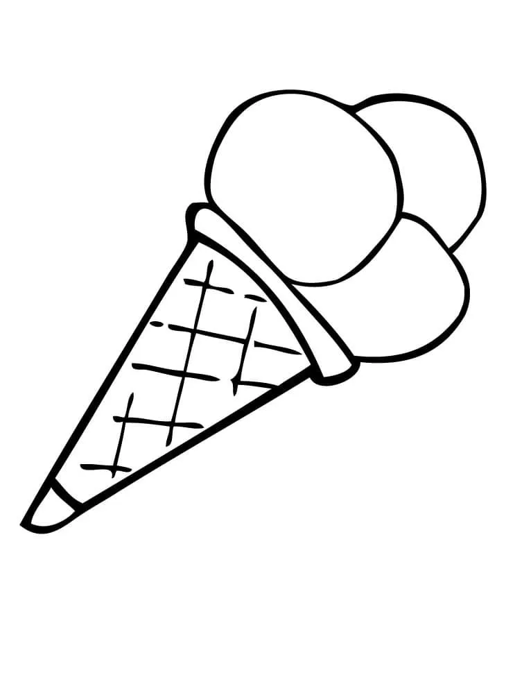 Dibujos para colorear e imprimir Ice Cream