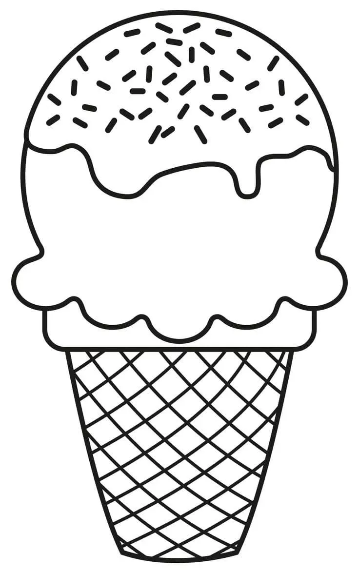 Dibujos para colorear e imprimir Ice Cream