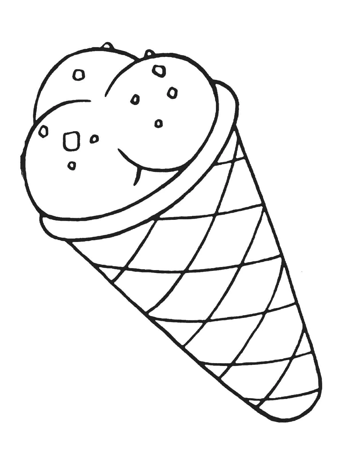 Dibujos para colorear e imprimir Ice Cream