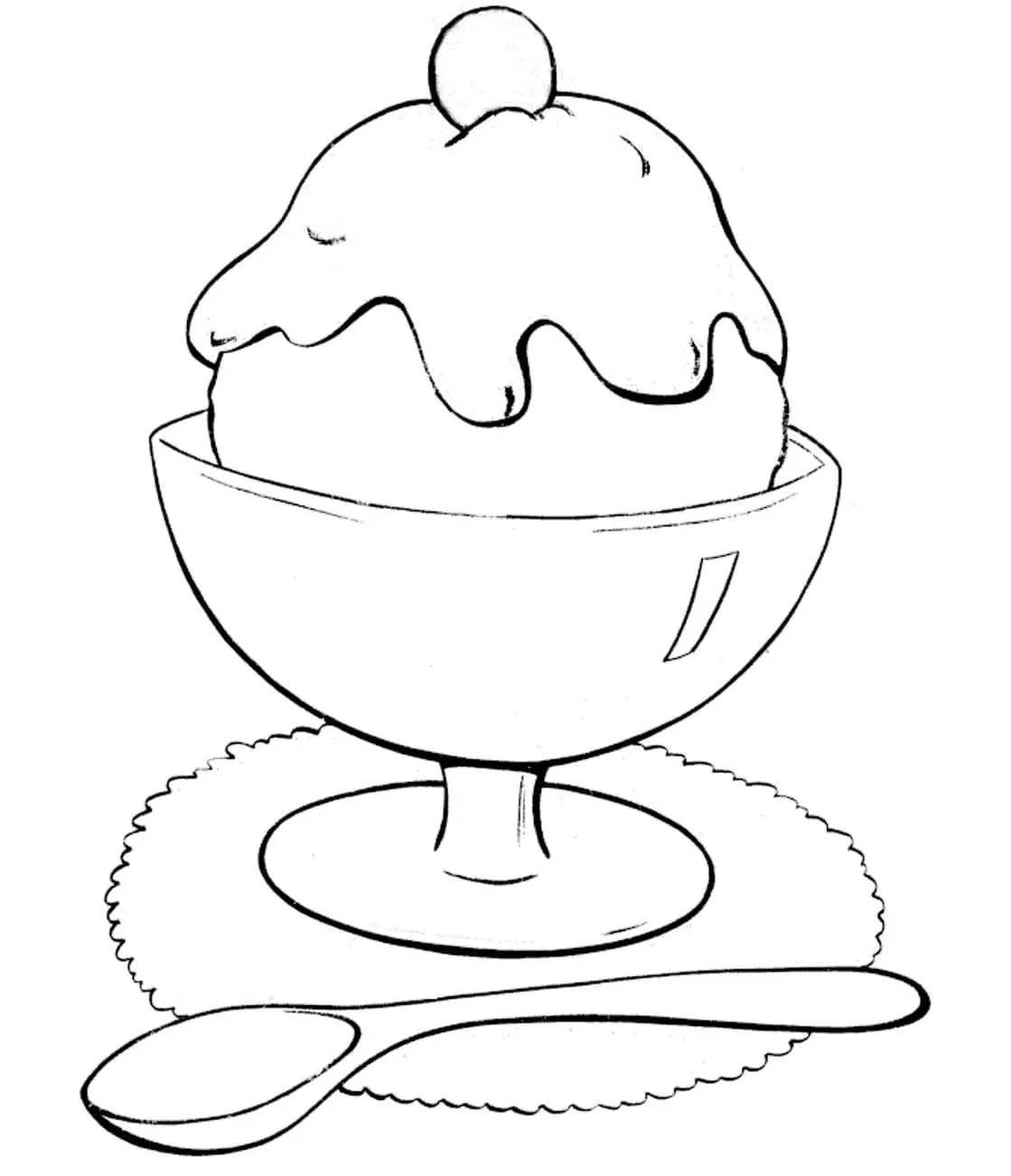 Dibujos para colorear e imprimir Ice Cream