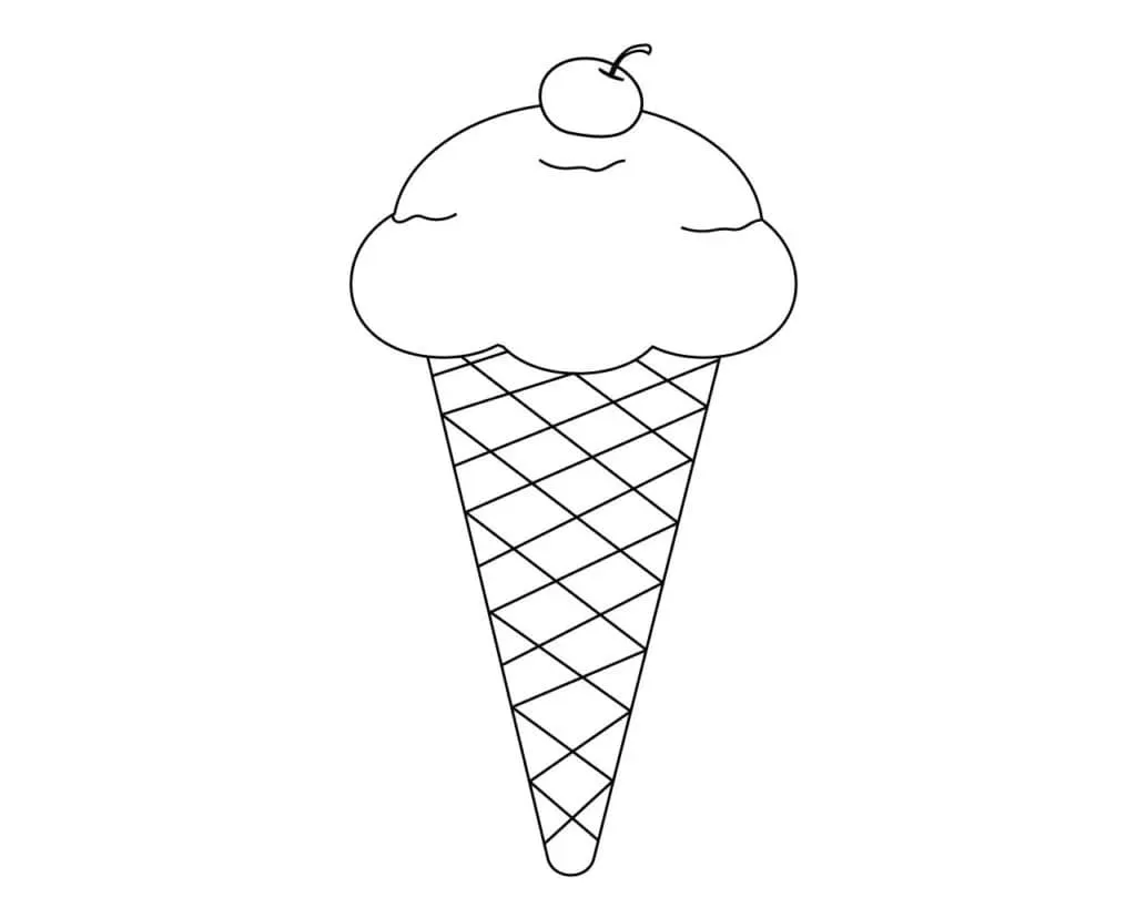 Dibujos para colorear e imprimir Ice Cream