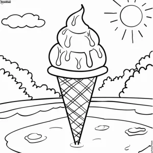 Ice cream coloring pages 45