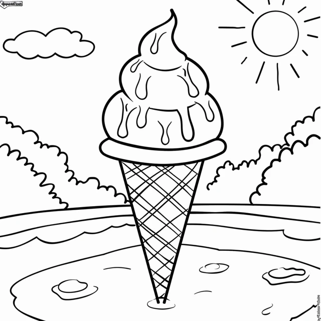 Ice cream coloring pages 45