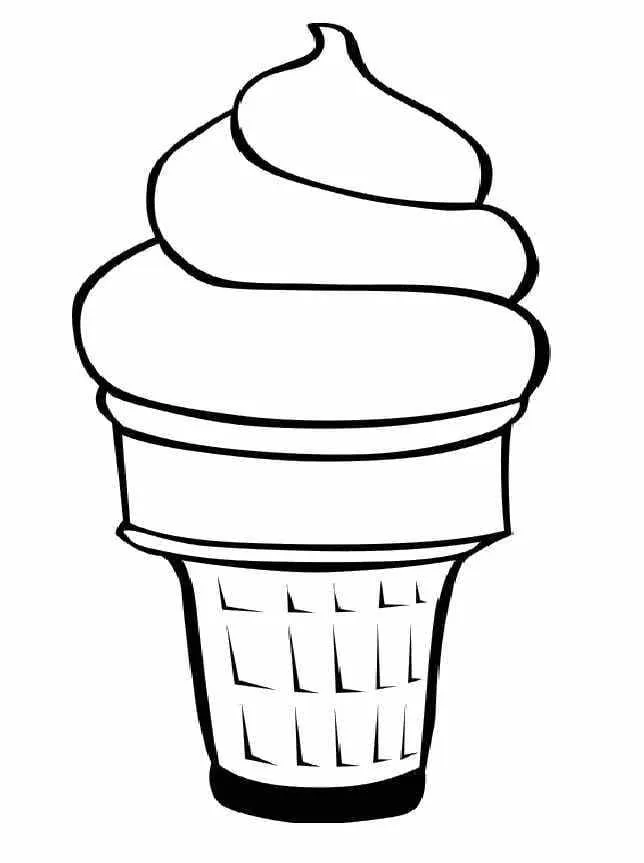 Dibujos para colorear e imprimir Ice Cream