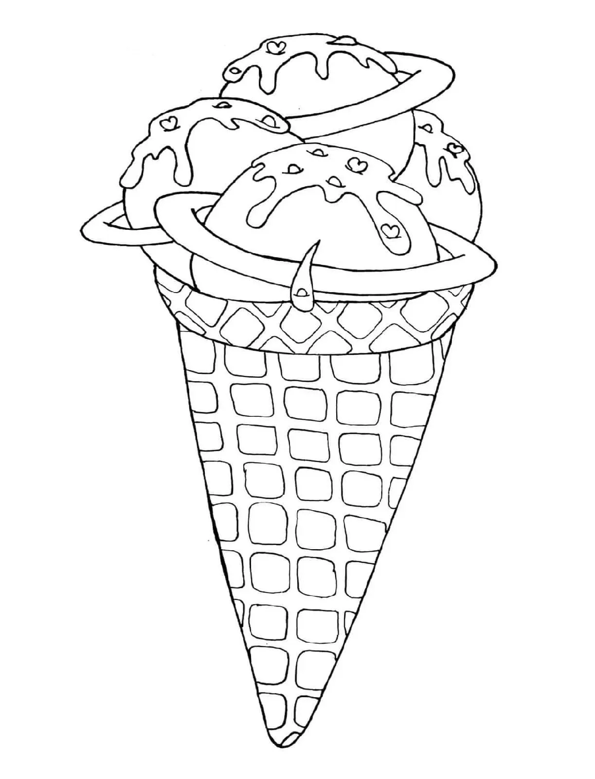 Dibujos para colorear e imprimir Ice Cream