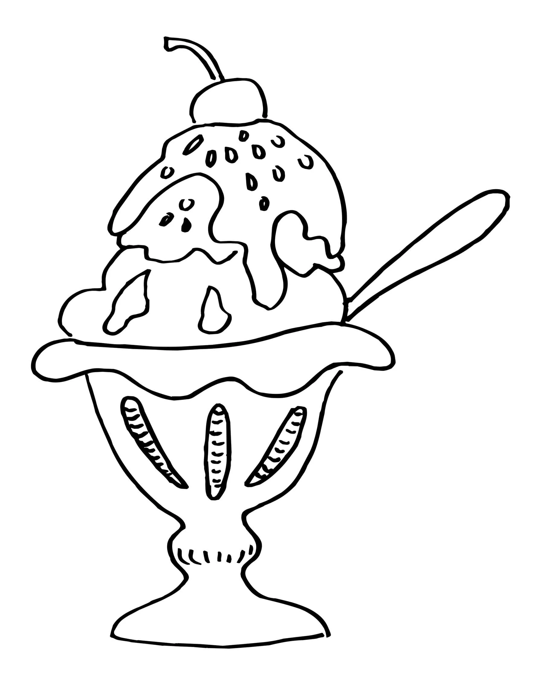 Dibujos para colorear e imprimir Ice Cream