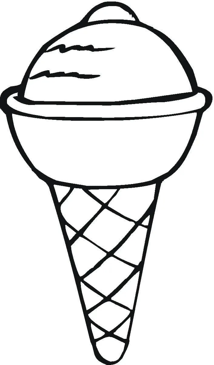 Dibujos para colorear e imprimir Ice Cream