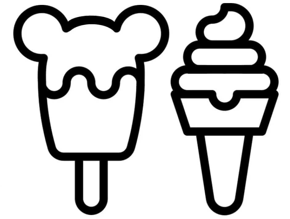 Dibujos para colorear e imprimir Ice Cream