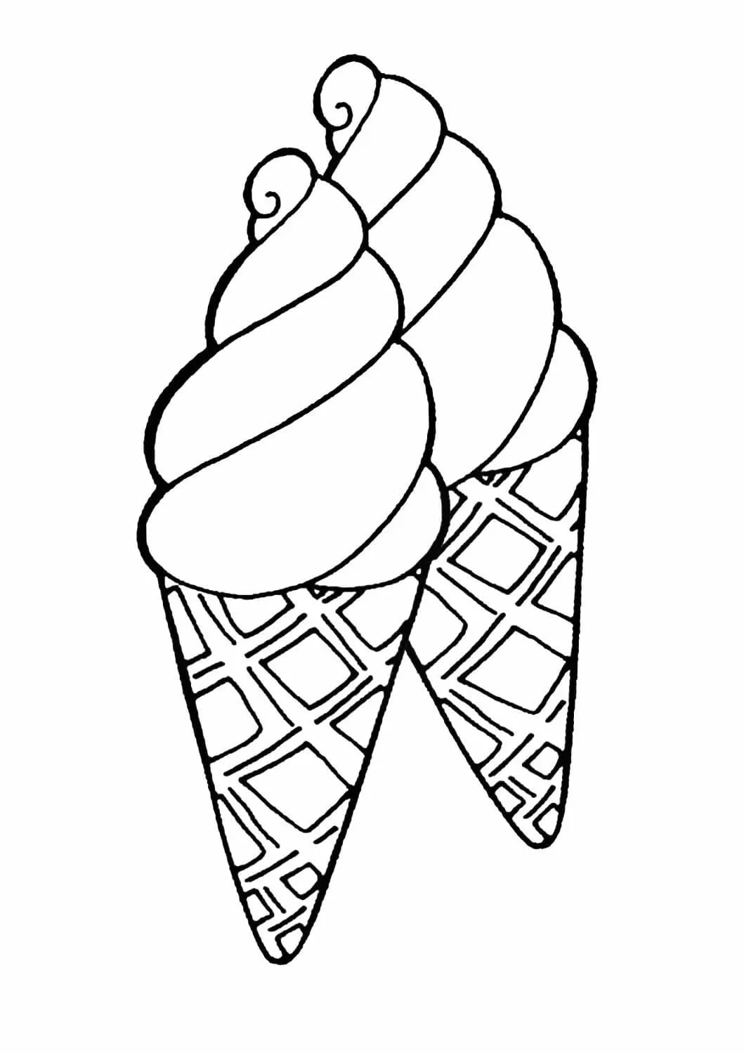 Dibujos para colorear e imprimir Ice Cream