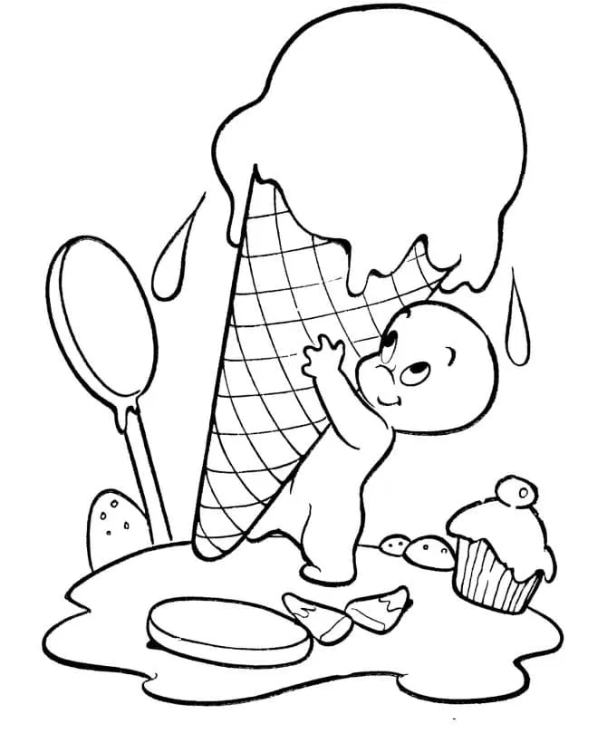 Dibujos para colorear e imprimir Ice Cream