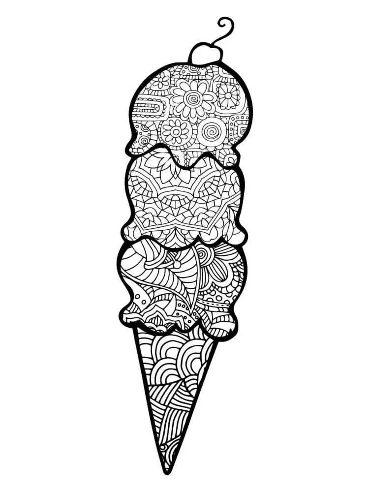 Dibujos para colorear e imprimir Ice Cream